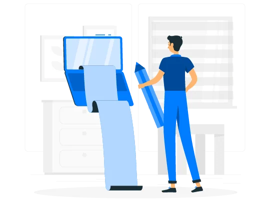 blog writing service illustration