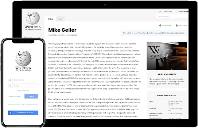wikipedia page management service