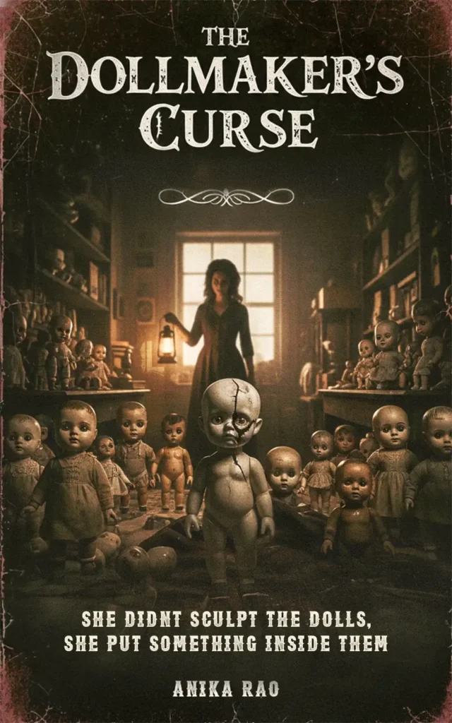 Horror book front cover – illustrated artwork